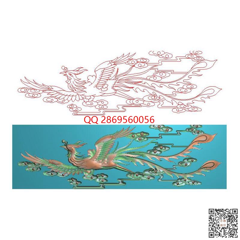 DF-020单凤祥云带线.jpg