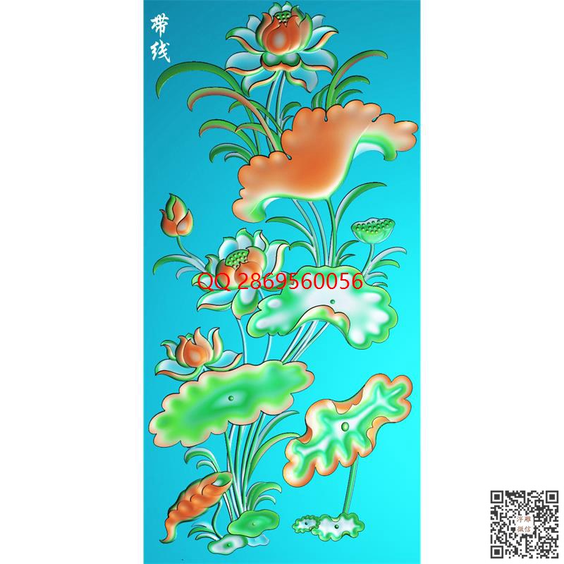 HC-033荷花荷叶莲花板带线.jpg