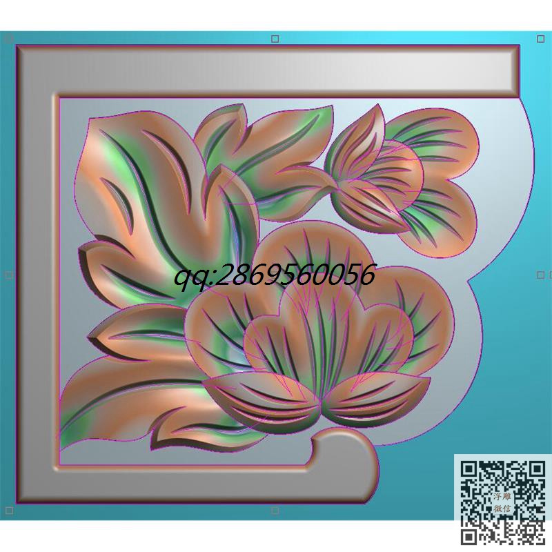 古建洋花角花精雕图仿古建筑花草边角图雀替雕花