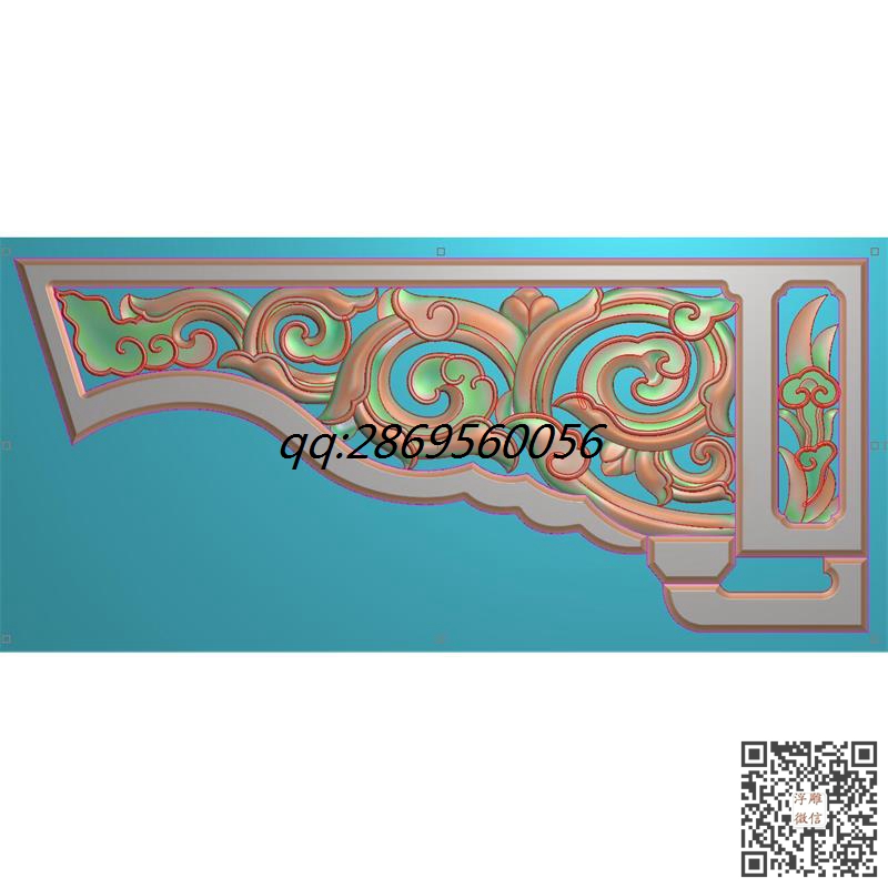 古建雀替角花精雕图洋花边角建材雕花