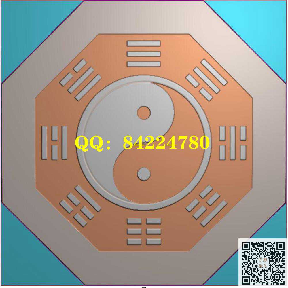 八卦70精雕图灰度图 八卦70精雕图灰度图