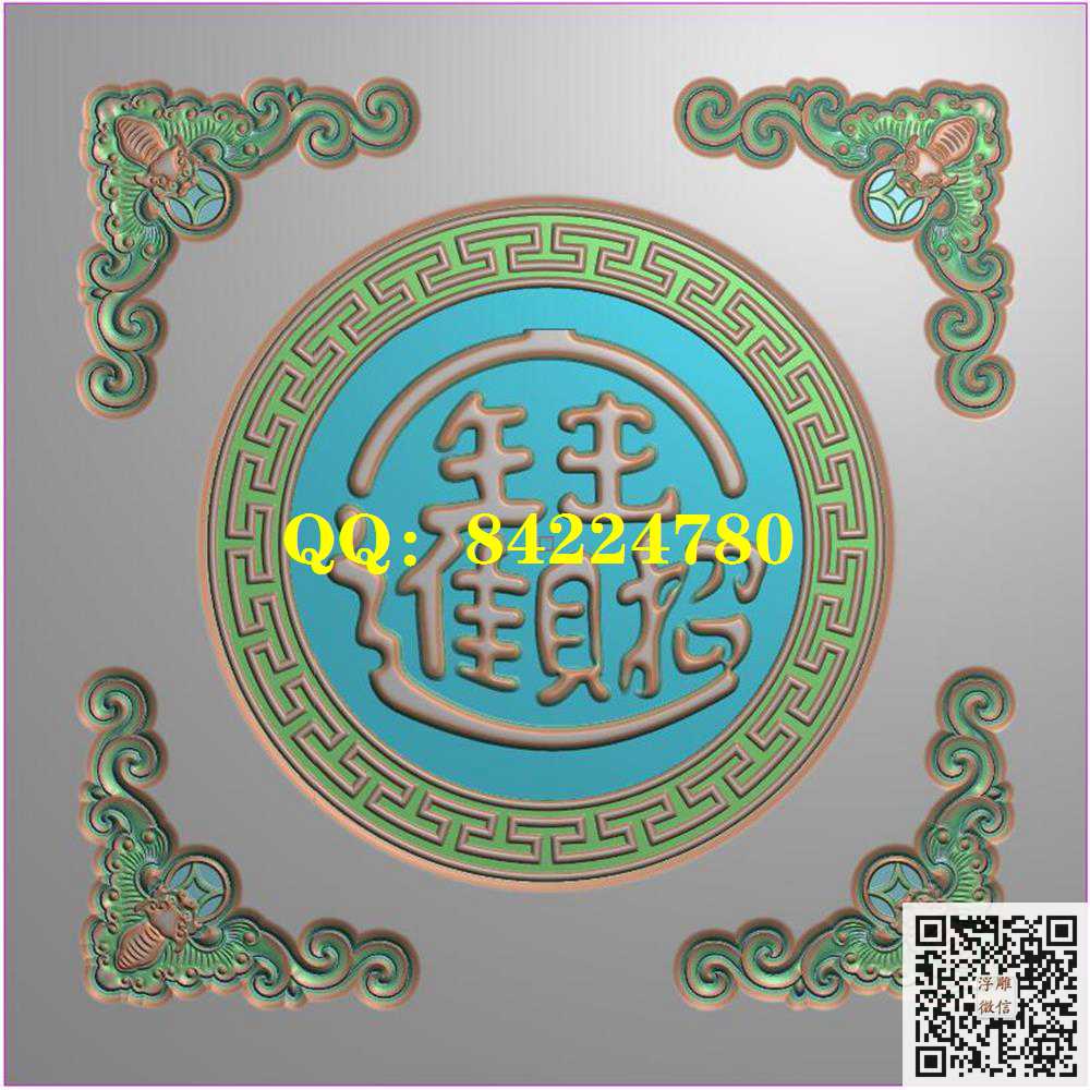 蝙蝠招财进宝精雕图灰度图 蝙蝠招财进宝精雕图灰度图