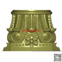 欧式柱头洋花stl模型柱头花罗马柱3d打印三维立体模型电脑雕刻浮雕图数控雕刻机图素材